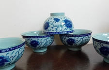 Service  5 Bols  Porcelaine Japon