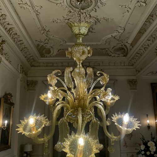 Grand lustre murano rococo