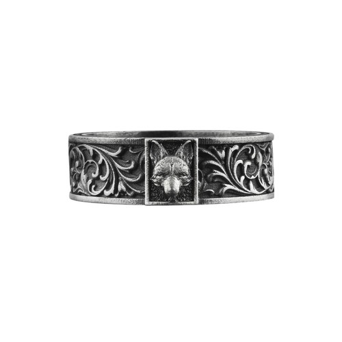 Bague renard sauvage argent - bague,