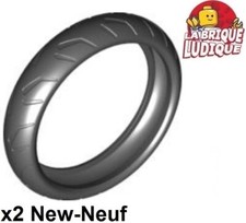 Lego 2x Tire Pneu 94.2mm D. x