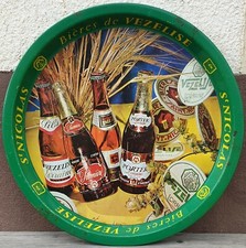 Ancien Plateau de Café,Bistrot...."VEZELISE ST NICOLAS" Bières de Lorraine 