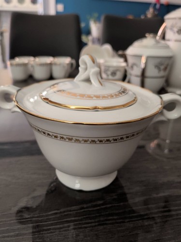 Sucrier ancien porcelaine - en,