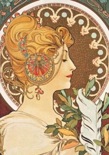Alphonse mucha carnet blanc - alphonse,