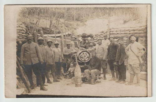 Photo card gunner gun howitzer - card,