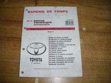 BAREME DE TEMPS TOYOTA MR