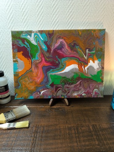 Peinture pouring sur - pouring,