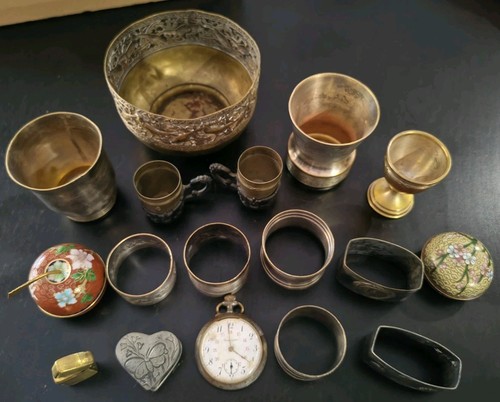 Lot objets vitrine anciens - lot, de