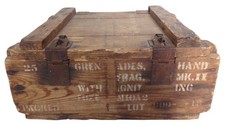Caisse en bois pour 25 grenades MKII US WW2 USA américain