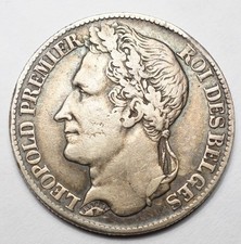 BELGIQUE : JOLIE ET RARE 1 FRANC 1844