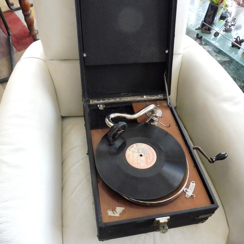 Gramophone phonographe pathé - gramophone,