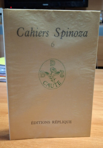Cahiers spinoza editions - cahiers,