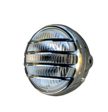 Phare rond chromé ø140 - rond,