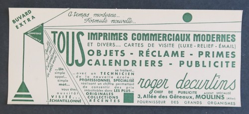 Buvard roger decurtins moulins - buvard,