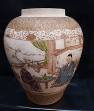 Satsuma POT Japon Vase H 19 cm