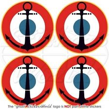 FRANCE Marine Aéronavale Cocarde 50mm Autocollant Stickers x4