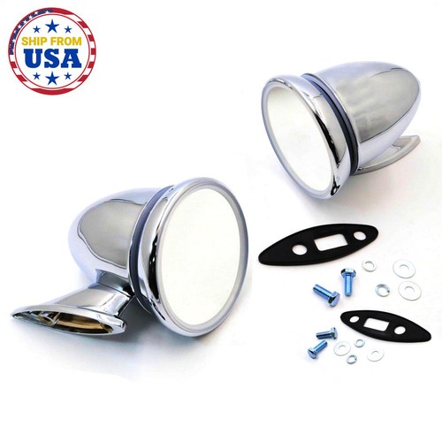Pair chrome door mirror - pair,