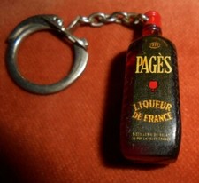 Porte-clés Key ring Très belle Bouteille Liqueur de France Pagès Le PUY en VELAY