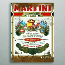 Plaque métal    martini bar