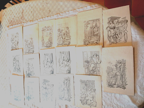 Curiosa lot gravures - 17,
