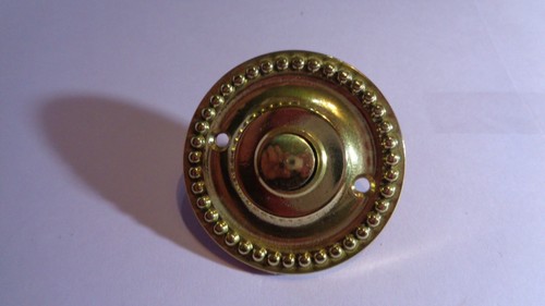 Sonnette ronde simple - ronde, laiton