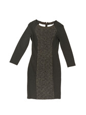Robe midi grise et noire pour