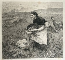 Bastien Lepage  gravure eau