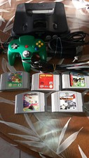 console nintendo 64   N64   avec 5  jeux  + alimentation + manette + jumper