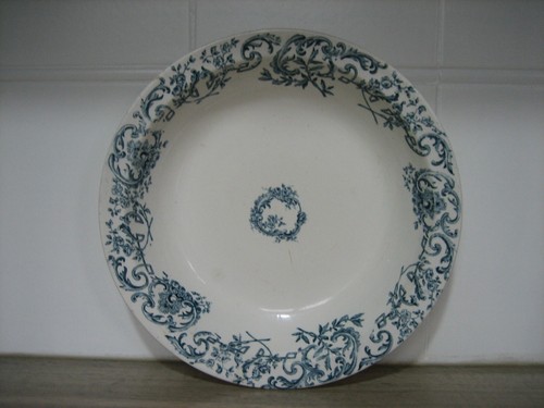 Ancien plat creux faience - plat,