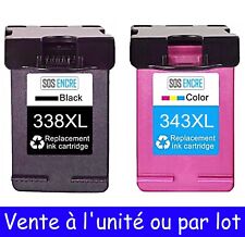 SOS ENCRE - Cartouches d'encre compatibles avec HP 338 343 XL - A l'unité ou Lot