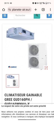 Climatiseur gainable gree - climatiseur,