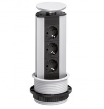 Evoline Prise De Cuisine Encastrable 3-Fach Multiprise Prise Encastrée Cuisine