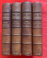 GLAIRE - BIBLE TRADUITE SELON LA  VULGATE - 1888 - 1892. 4 vol. in-16. 