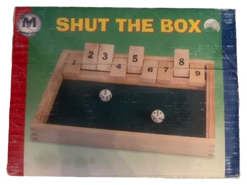 Shut the box jeu - shut, de