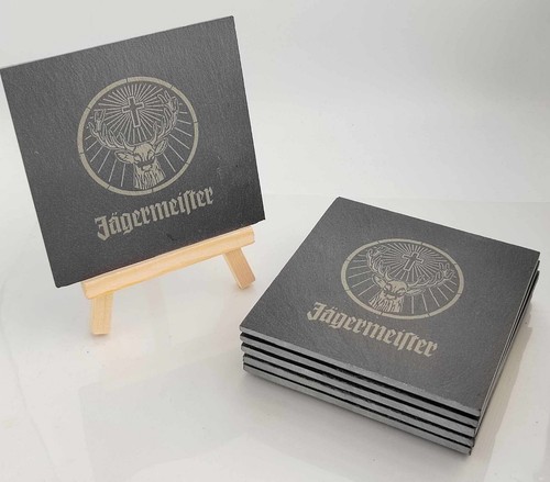 Lot sous verres ardoise - 6, sous-verres