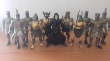 Lot de 11 Figurines "bootleg" (Chap Mei) Gladiateurs,Chevaliers,Sorcier Skull