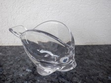 VIDE POCHE CENDRIER POISSON EN CRISTAL ART VANNES FRANCE