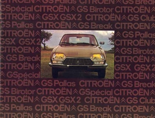 Catalogue brochure citroën - brochure, gs
