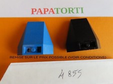 R50 2 X LEGO 4855 Coque Bateau Avion Wedge Slope 4x4 Triple Inverted bleu noir