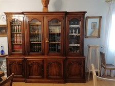 Grande bibliothèque bois massif 