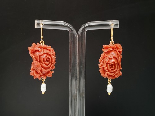 Boucles oreilles femme - boucles, roses