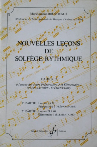 Nouvelles leçons solfège - leçons, de
