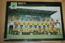 football poster team mannschaft squadra équipe Sporting Club Toulon Var 1985-86
