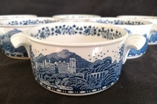 Lot de 6 pots (ou ramequins) en céramique Villeroy & Boch, modèle "Blue Castle"