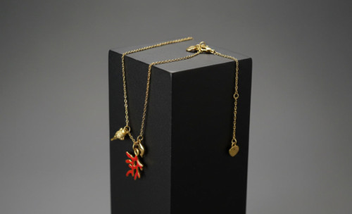 Collier doré fin - collier, pendentifs