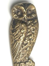 ANCIEN coupe-papier Chouette bronze Chantilly ANTIQUE Art Nouveau letter opener