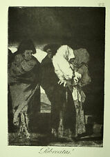 POBREVITAS !, Francisco de Goya, eau forte gravure de los caprichos, planche 22