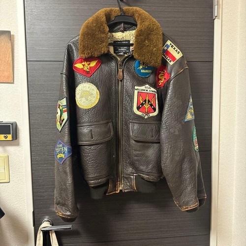 Veste cuir avirex 1 - veste,
