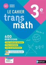 Le Cahier Transmath 3e -