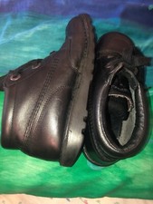 Bottes à lacets Kickers Kick Hi Youth unisexe en cuir noir pointure 38