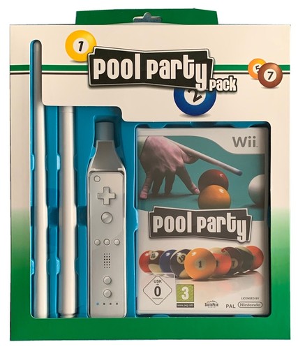 Jeu wii pool party - jeu, canne